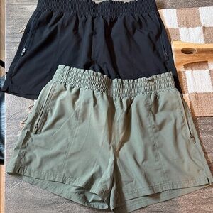 Kids Black and Green Shorts